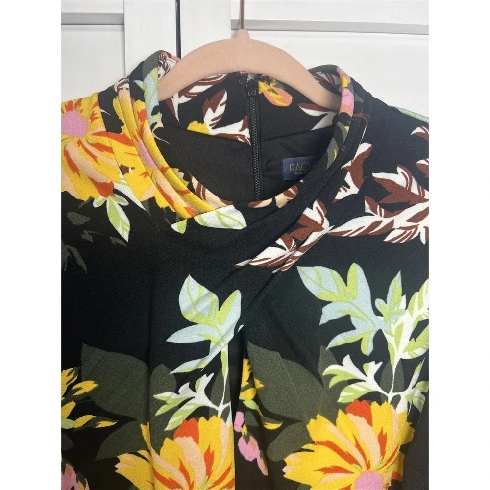 Rachel Roy Sleeveless Floral Stretch Dress Women's Size 14W NWT - Picture 3 of 11